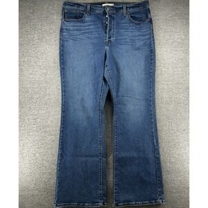 Levis Ribcage Boot Cut Women Size 20W Blue Denim